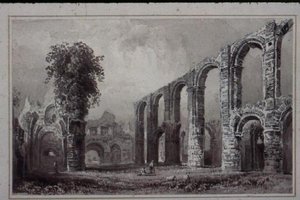 Priorato di San Botolph, Colchester, Essex da William Henry Bartlett